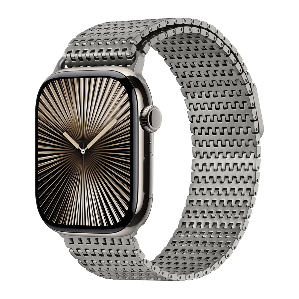Milanese Loop Magnetic - チタンループストラップ Apple Watch バンド 46 ミリメートル