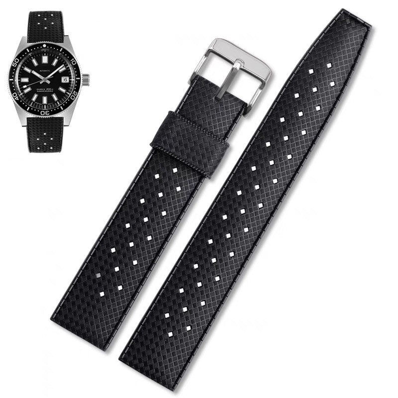 20 ミリメートル 22 ミリメートル熱帯ラバーバンドセイコ - Rubber Strap Diver のレビューと価格