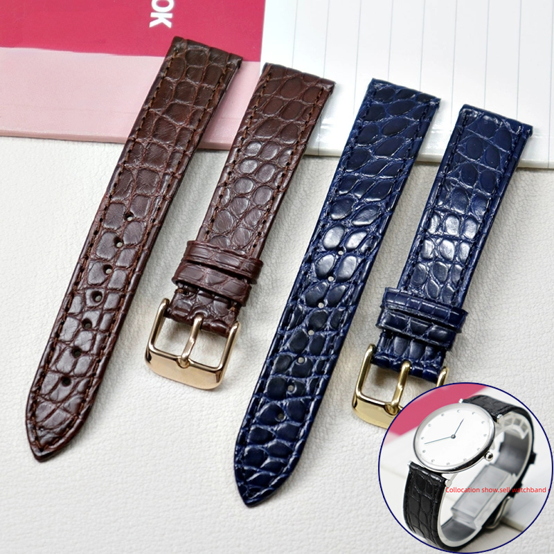 薄型クロコダイル本革ストラップ ロンジンL4 L2 セイコー - Cartier Watch Santos のレビューと価格