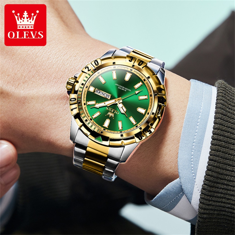 OLEVS 5560 トップブランド クォーツ腕時計 メンズ - Rolex Watch Datejust のレビューと価格