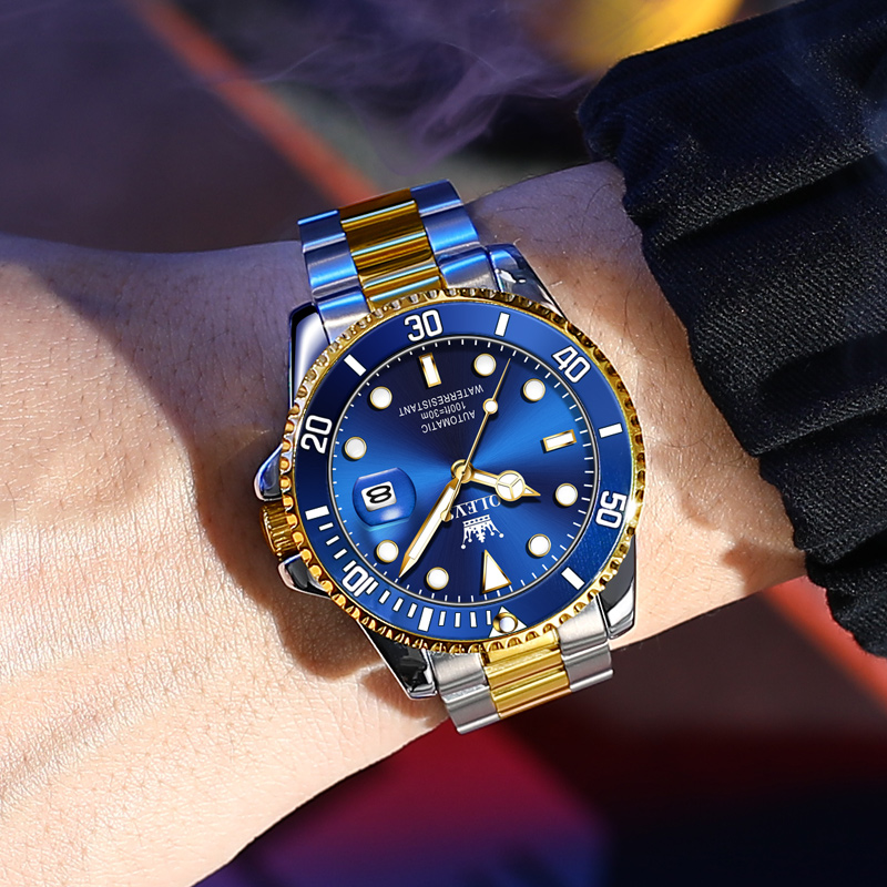 Olevs-メンズウォッチ,オリジナル,自動,機械式,防水, - Rolex Watch Datejust のレビューと価格